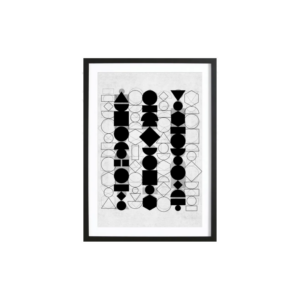 Geometry 6 -Bild mit Holzrahmen 50x70 cm