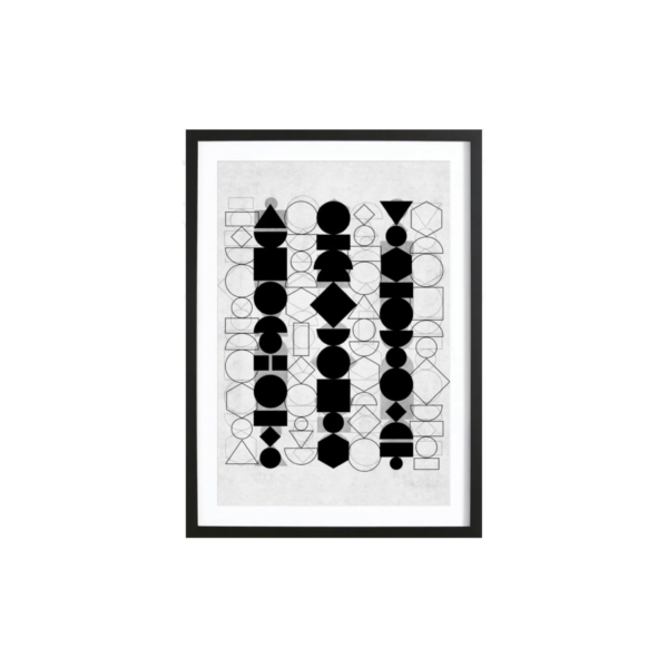 Geometry 6 -Bild mit Holzrahmen 50x70 cm