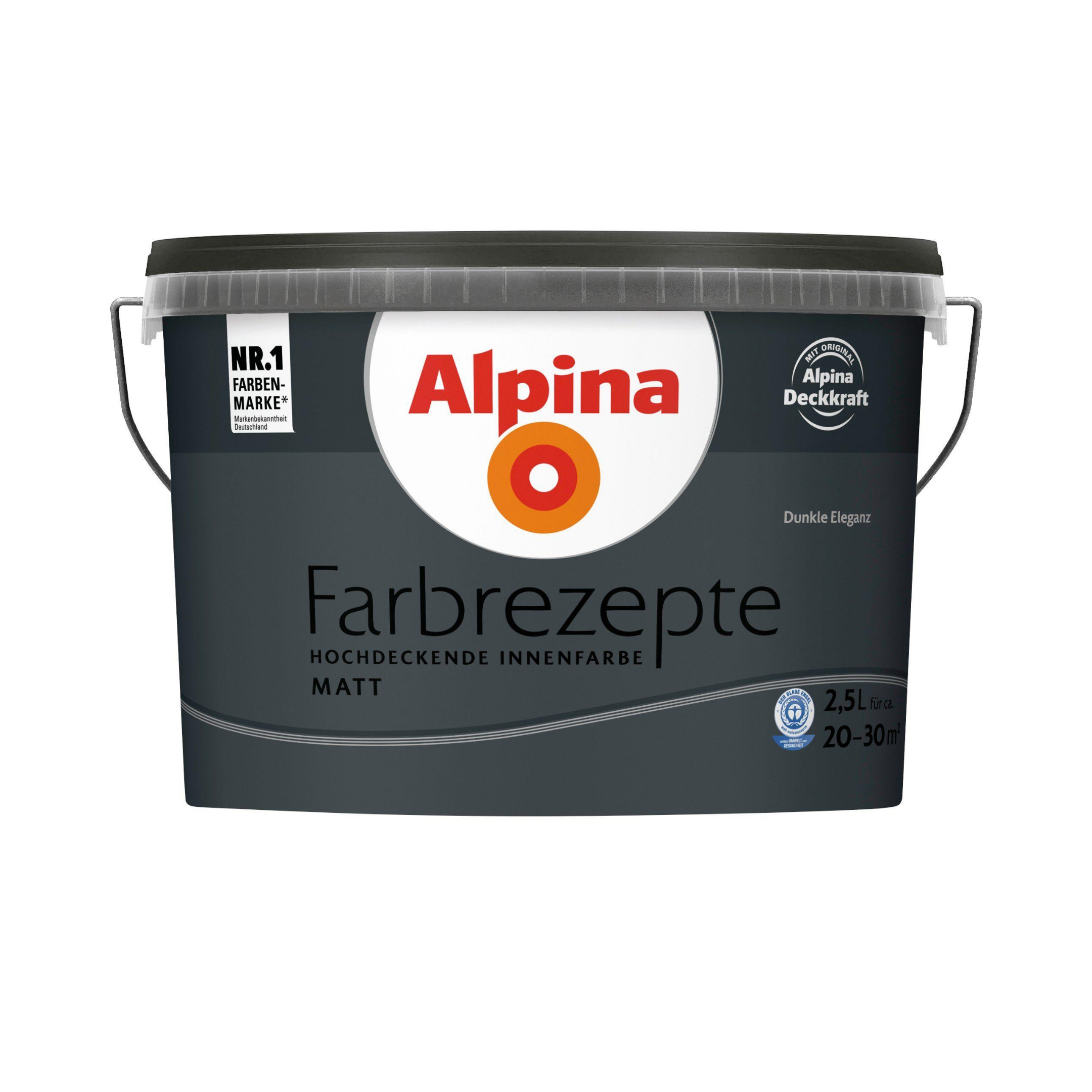 ALPINA Wand- und Deckenfarbe Farbrezepte – Dunkle Eleganz