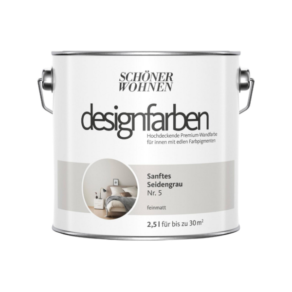 SCHÖNER WOHNEN FARBE Farbe »Designfarben«, Sanftes Seidengrau Nr. 5