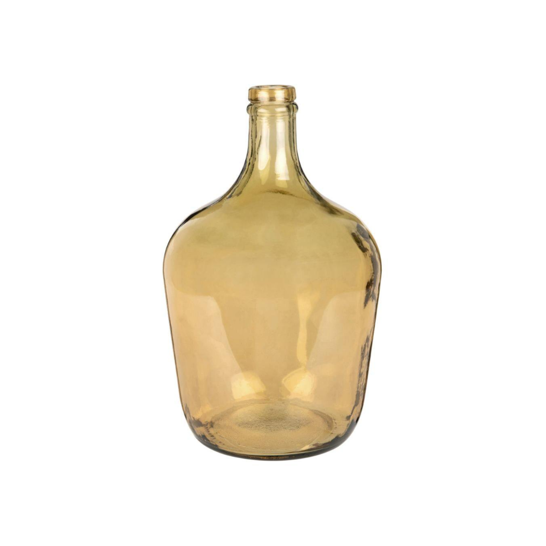 Ballonvase aus gelb getöntem Glas H30
