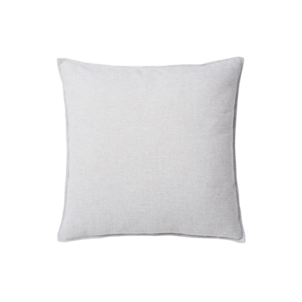CHENILLE Kissen, perlgrau 60x60