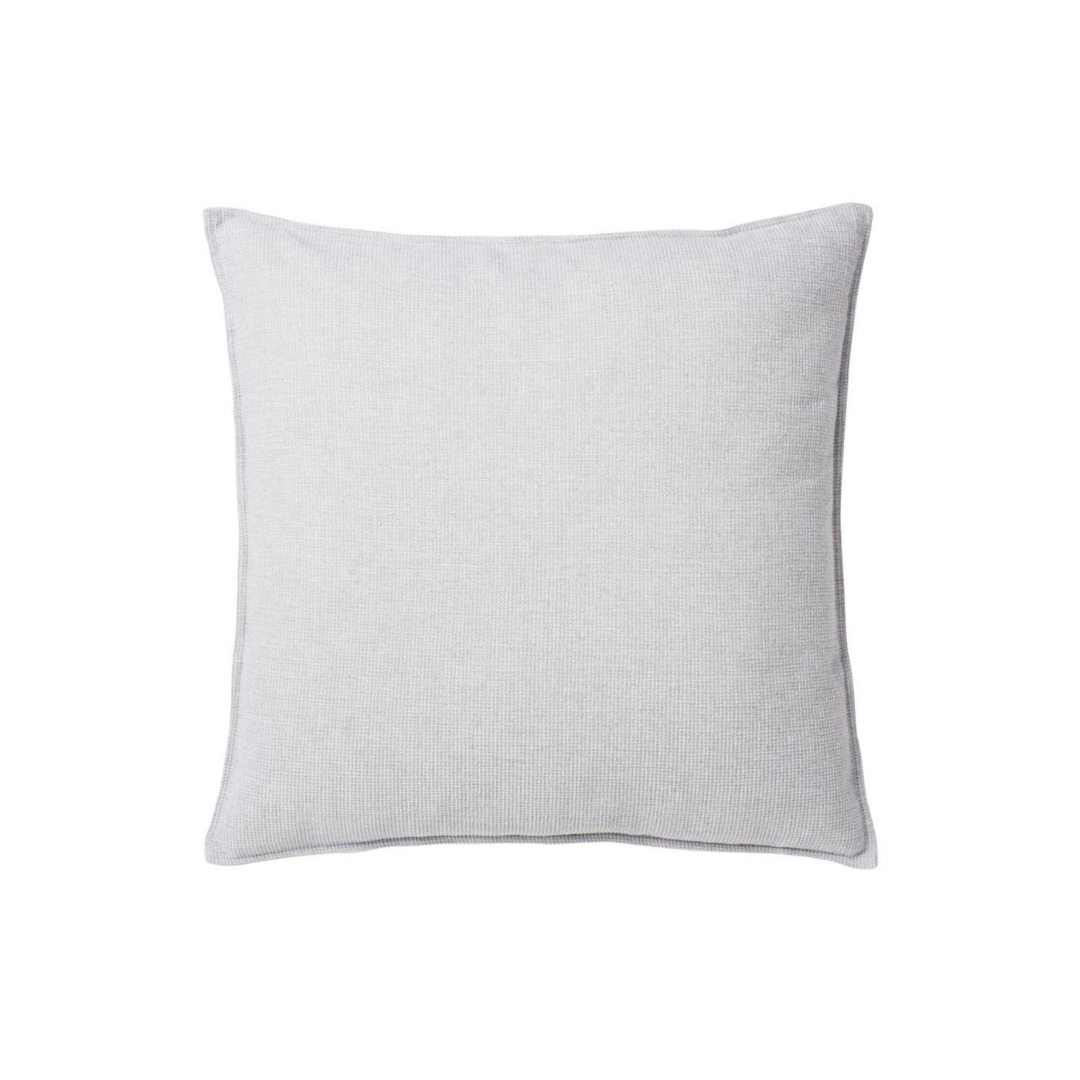 CHENILLE Kissen, perlgrau 60×60