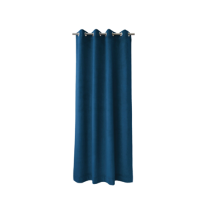 Samt Brilliantblau Ösenschal Tassilo