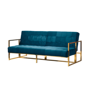 Schlafsofa Cocora I Marineblau Samt