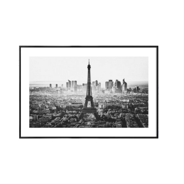 Paris Skyline -Bild mit Kunststoffrahmen 60x90 cm