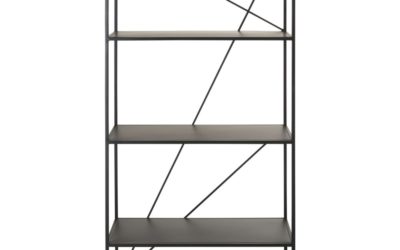 EDWIN Regal aus schwarzem Metall