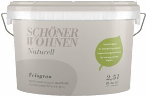 SCHÖNER WOHNEN FARBE Wand- und Deckenfarbe »Naturell Felsgrau«